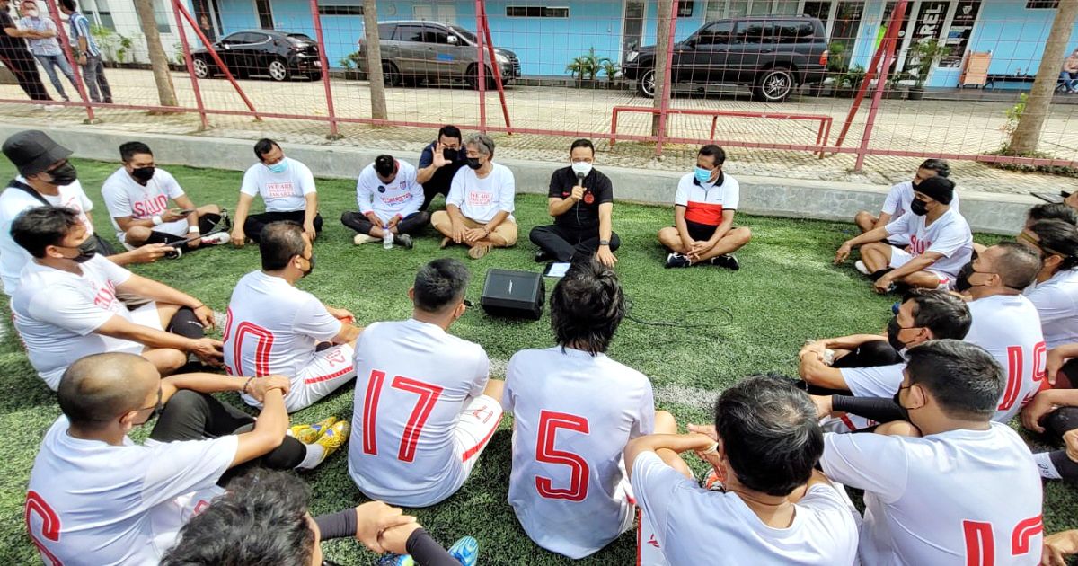 Tim Sepakbola Wartawan Jakarta Dikunjungi Anies Baswedan