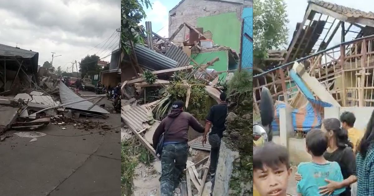 Gempa 5,6 SR Guncang Cianjur, Banyak Bangunan Roboh