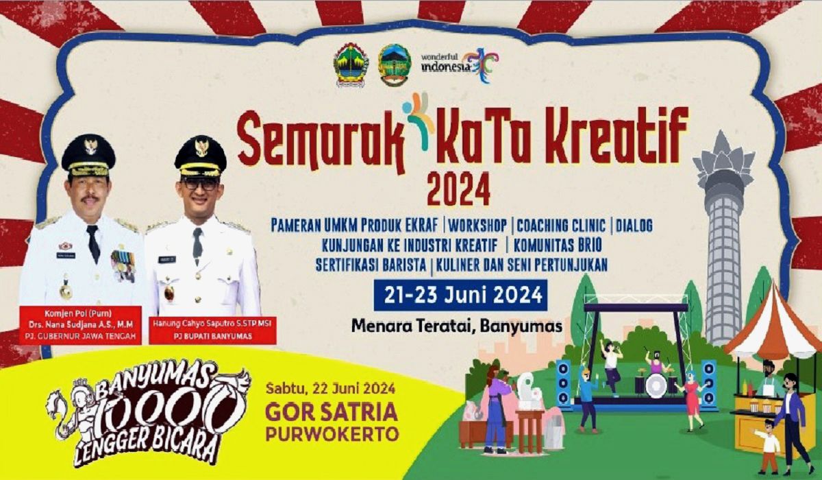 Semarak Kata Kreatif 2024 Digelar Di Banyumas Akhir Pekan Ini