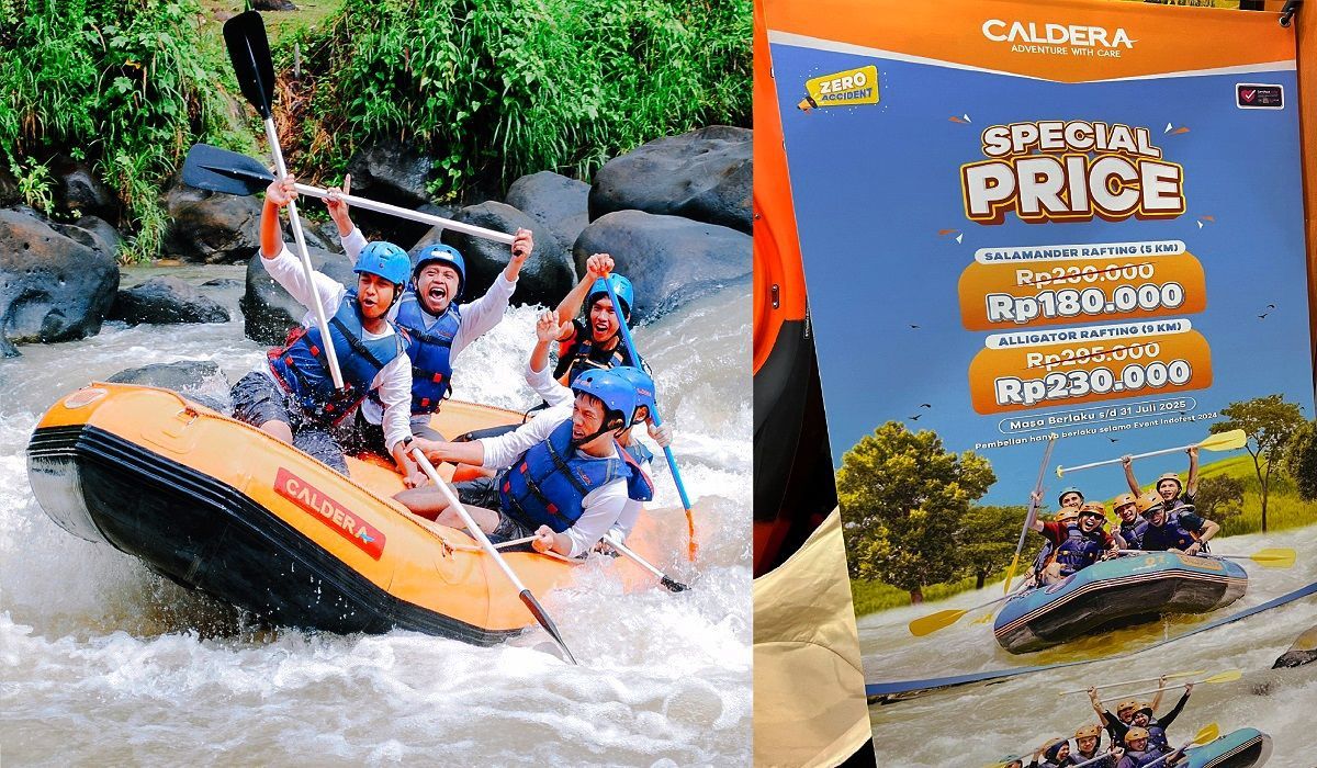 Ayo Ajak Keluarga Ambil Promo Spesial Rafting Caldera Indonesia Di INDOFEST 2024