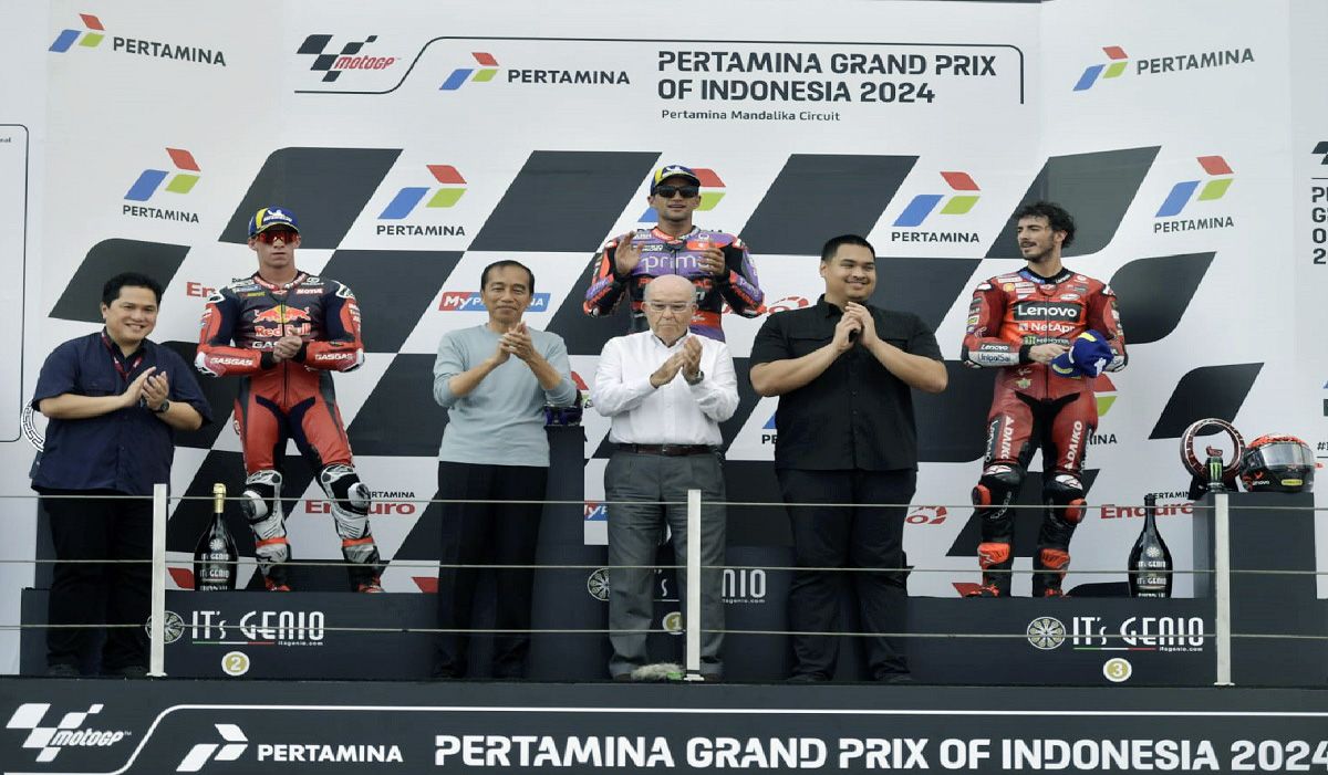 Menpora Dito Ariotedjo Dampingi Presiden Jokowi Saksikan MotoGP Mandalika 2024 Dan Jorge Martin Juara