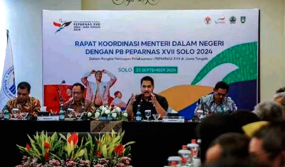 Menpora Dito Ariotedjo Dan Mendagri Tito Karnavian Gelar Rakor Persiapan Peparnas XVII 2024