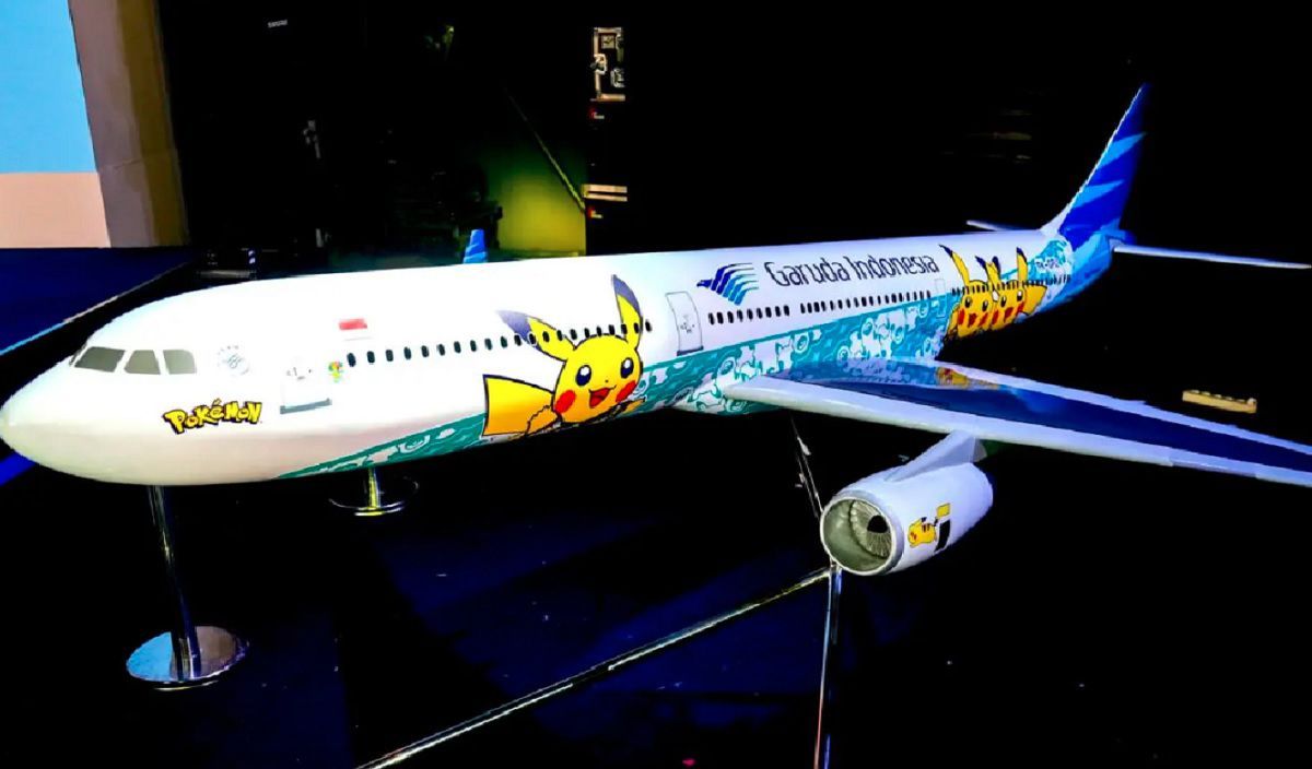 Garuda Indonesia Hadirkan Pikachu Berkemeja Batik Di Pikachu Jet GA-2