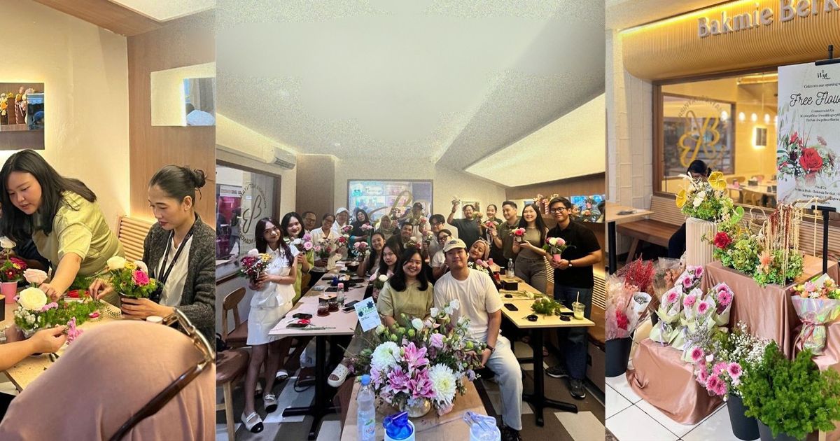 Wyt Fleur Florist Hadir di Blok M Hub, Pop-Up Fresh Flowers Valentine 2026 Kolaborasi Bakmie Berkat