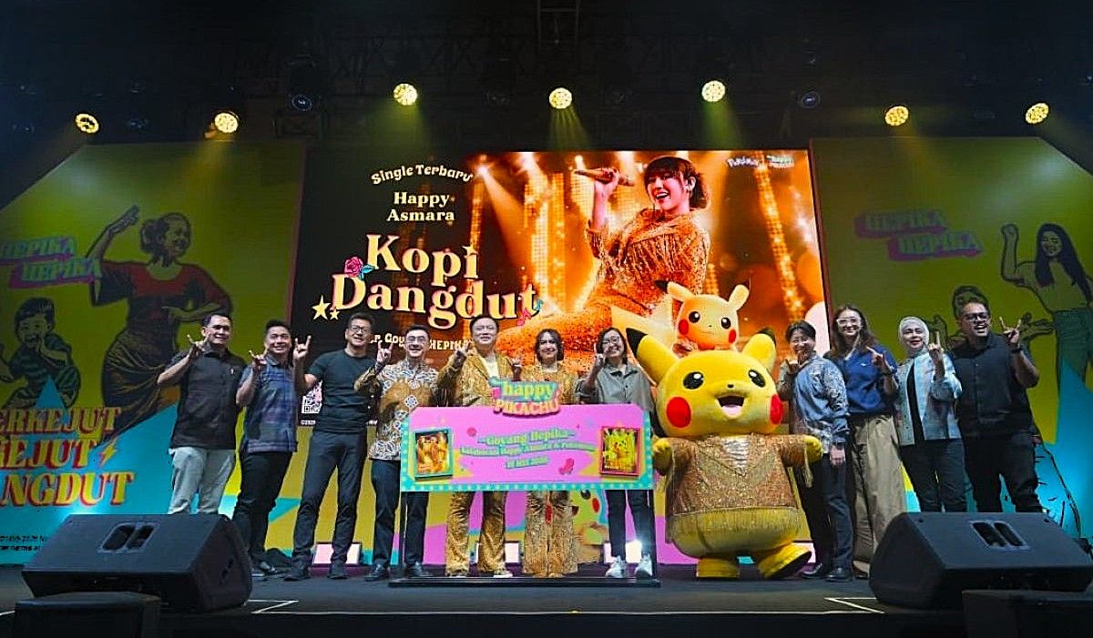 Happy Asmara dan Pikachu Rilis Kopi Dangdut HEPIKA