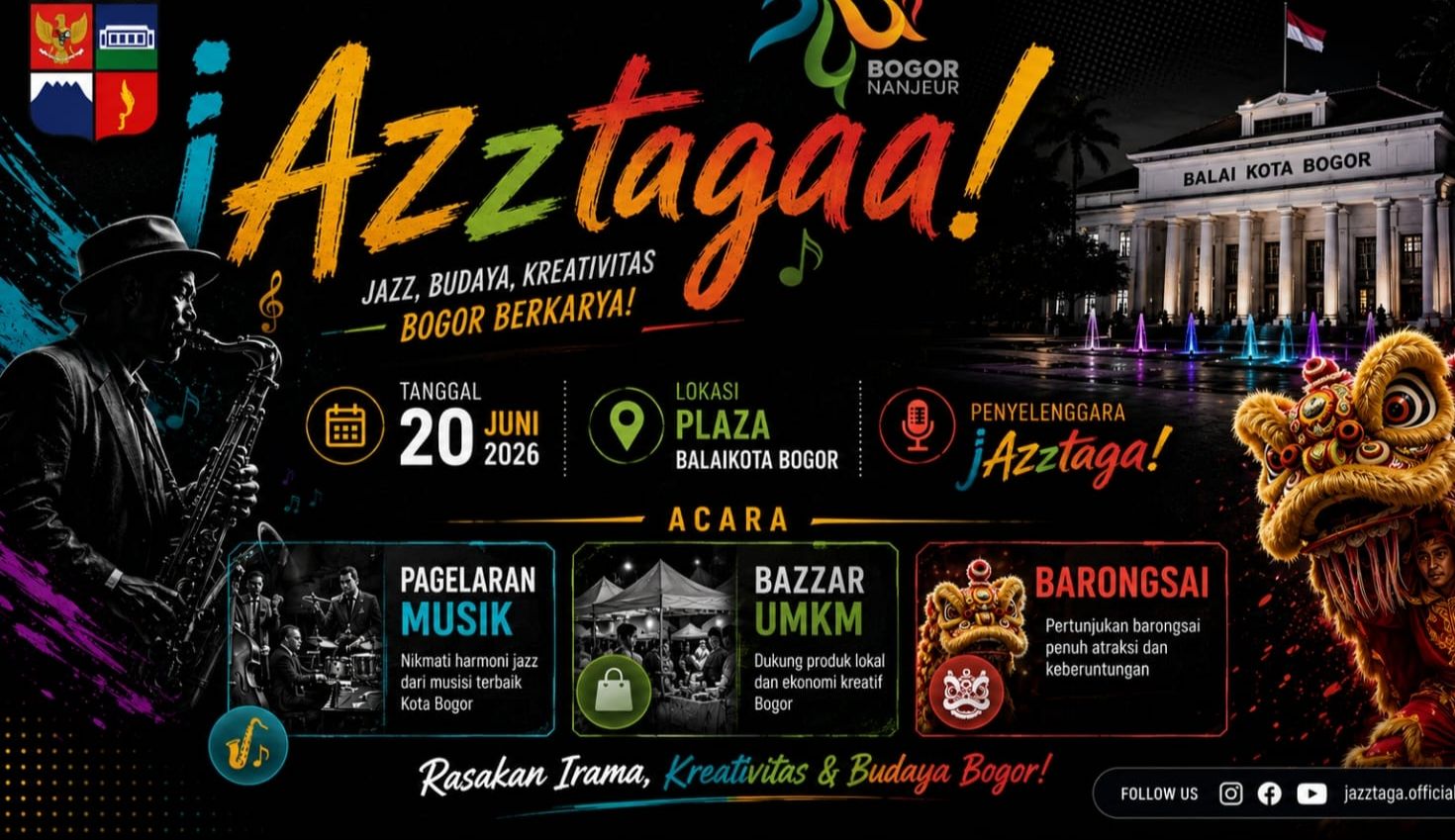 jAzztaga! Satukan Musik, Budaya, dan UMKM di Hari Jadi Bogor