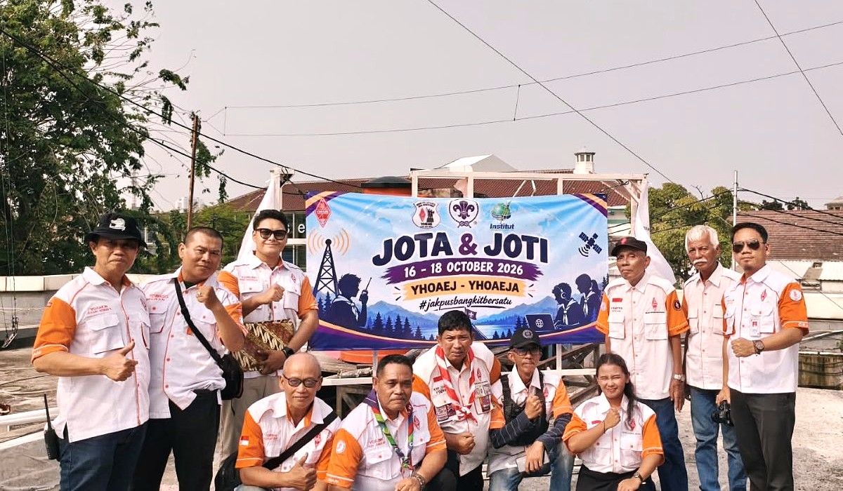 JOTA-JOTI 2026, ORARI Lokal Jakarta Pusat Bimbing 110 Pramuka Penegak Kuasai Komunikasi Nirkabel