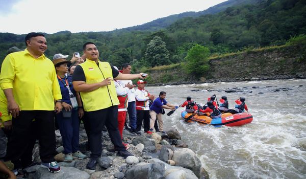 Menpora Dito Ariotedjo Tinjau Venue Arung Jeram PON XXI 2024 Di Aceh Tenggara