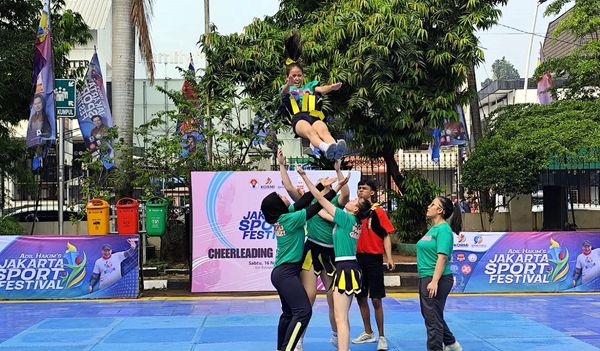 Cheerleading Meriahkan Jakarta Sport Festival 2024 Di GOR Bulungan