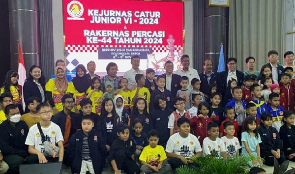 Kejurnas Catur Junior VI 2024 Dan Rakernas Ke-44 Percasi Jadi Langkah Kemajuan Catur Indonesia