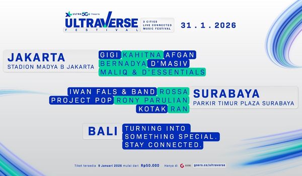 ULTRAVERSE Festival Tawarkan Konser 3 Kota Live Terkoneksi
